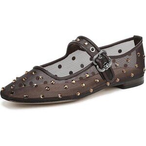 Sam Edelman Womens Café Noir Polyester Closed Pointed Toe Flat Shoes
